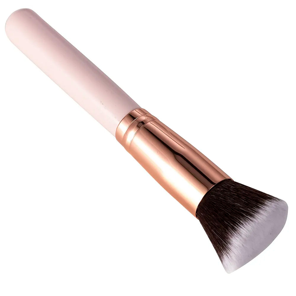 Luxury Champagne Makeup Brushes Flat Top Foundation Brush Large Face Brush Repair brush contour brush for Liquid Cream Powder