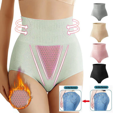 Plus Size Seamless Panties Women High Waist Body Shaper Butt Lifter Shapewear Slimming Briefs Underwear Tummy Control Panties