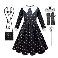 Black Dress Girls Role Playing Halloween Costume Cosplay Apparel