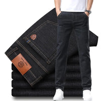 Jeans Men Autumn and Winter New Elastic Business Men's Pants Youth Men Straight Man Men's Adult Seasons A Comfortable Gentleman