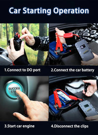 GKFLY Car Jump Starter Portable Power Bank 6000A/4000A/3000A Starting Device Car Booster Battery For Petorl Diesel Car