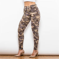 Melody Camouflage Pants Women High Elastic Spandex Leggings Autumn Spring Camo Leisure Slim Fit Trousers Drop Shipping