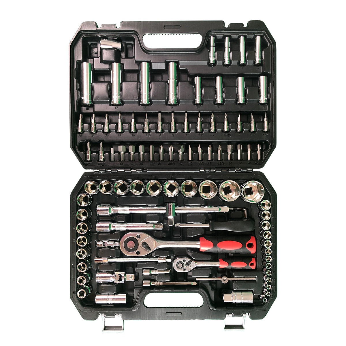 A set of hand tools in case for machine tool machine case suitcase car