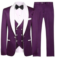 Tailor Made Royal Blue Men&#39;s Suit 2021 Groom Tuxedos Peak Lapel Best Man Suits Mens Wedding Suits (Jacket+Pants+Vest)