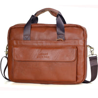 Men Genuine Leather Handbags Casual Leather Laptop Bags Male Business Travel Messenger Bags Men's Crossbody Shoulder Bag