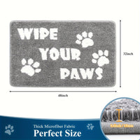 Indoor Doormat Entryway Door Mat, Non Slip Absorbent Mud Trapper Mats, Low-Profile Inside Floor Mats, Soft Washable Small Mats Door