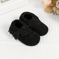 Adorable Tassel Moccasin Shoes for Baby Girls - Soft Sole, Lightweight