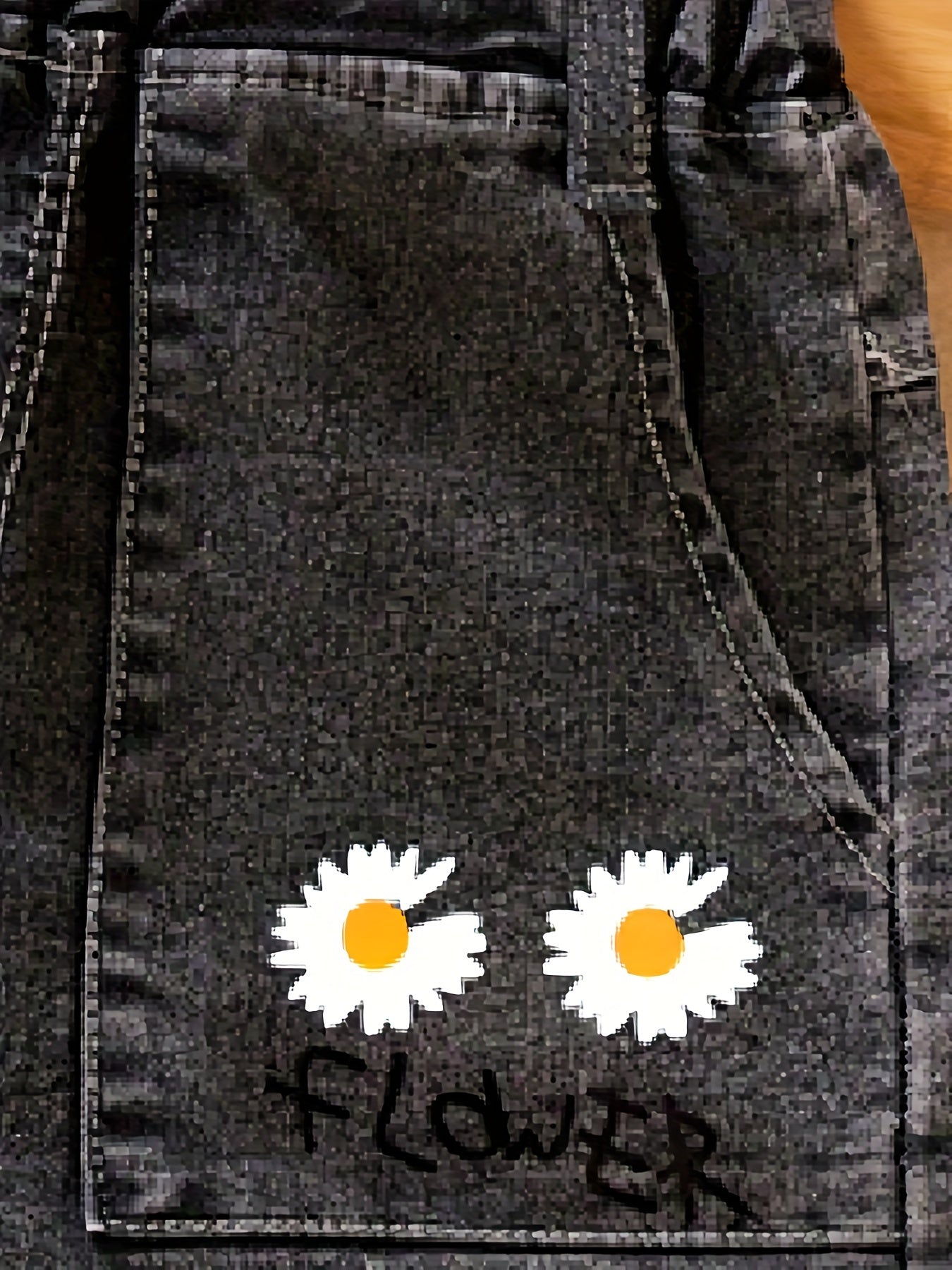 Vibrant Floral Graphic Denim Shorts - Ultra-Comfy, Stylish, and Durable - Perfect for Young Girls Summer Outfits and Daily Wear
