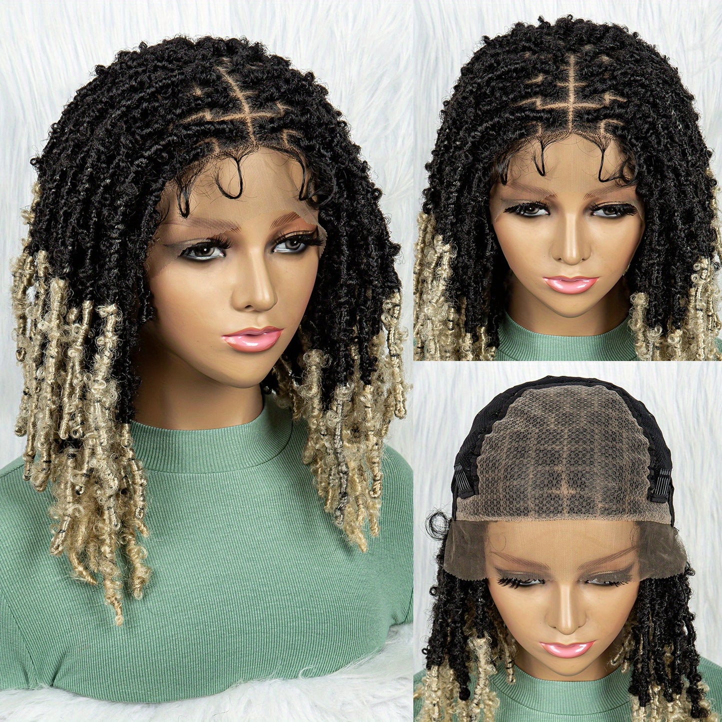 Heat Resistant Butterfly Locs Crochet Wig for Women - Soft and Stylish Synthetic Hair Braids