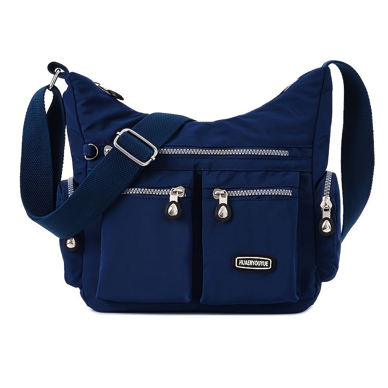 [Lightweight Square Bag] Lightweight Multi-Pocket Square Bag | Unisex Messenger Bag for Men and Women, Travel Shoulder Crossbody Bag