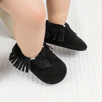 Adorable Tassel Moccasin Shoes for Baby Girls - Soft Sole, Lightweight