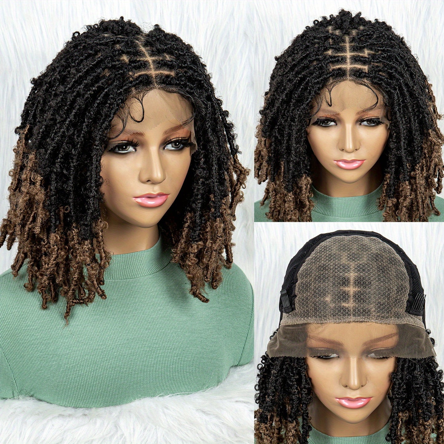 Heat Resistant Butterfly Locs Crochet Wig for Women - Soft and Stylish Synthetic Hair Braids