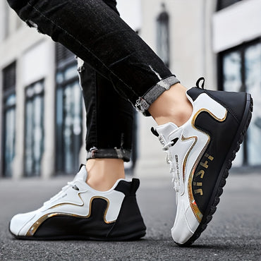Comfy Men's Casual Shoes - Breathable Fabric Uppers, Non-slip Soles, Lace-up Closure, Perfect for Walking, Driving, All Seasons