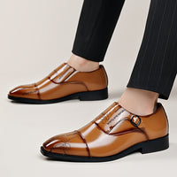 Fashionable Large Size Men'S Casual Shoes with Buckle Design, Beautiful And Elegant, Unique Pattern, Can Be Worn in All Seasons
