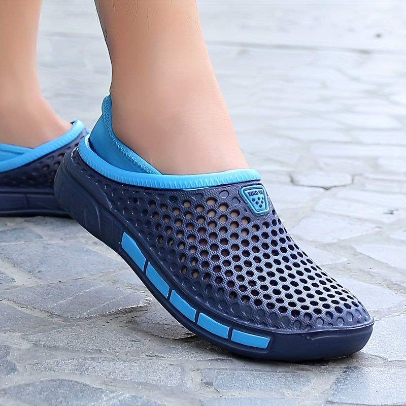 Men's Breathable Slip On Sandals, Comfy Non Slip Anti Odor EVA Summer Beach Walking Shoes, Men's Footwear