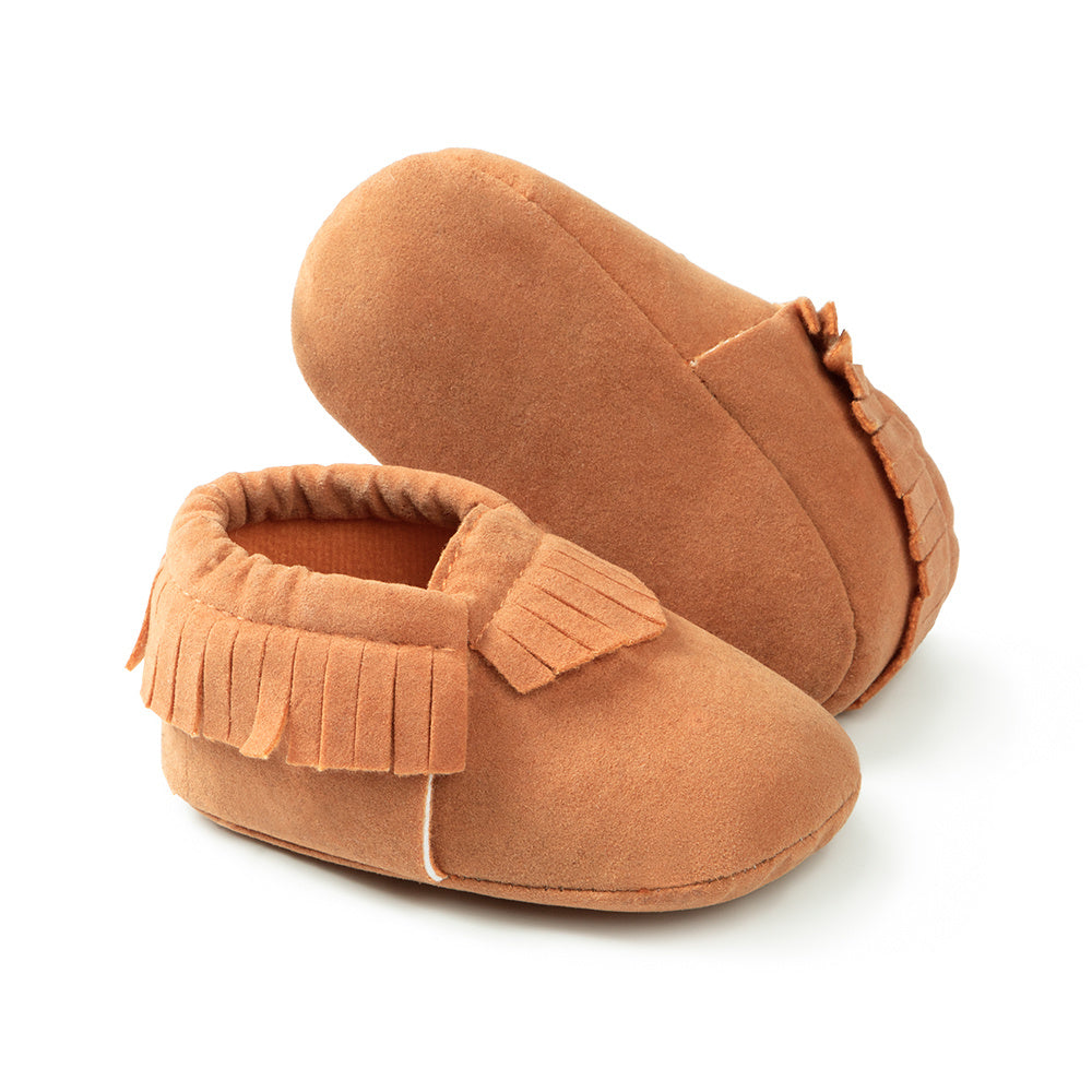 Adorable Tassel Moccasin Shoes for Baby Girls - Soft Sole, Lightweight