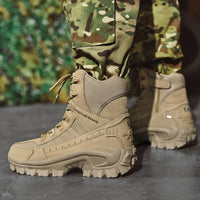 Mens Premium Suede Hiking Boots - Ultra-Durable, Anti-Skid Traction, Pillow Comfort - Perfect for Excursions, Trekking, and Hunting Adventures