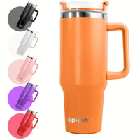 40 Oz. Insulating Glass With Handle And Straw Cover, Vacuum Reusable Stainless Steel Water Bottle, Double-layer Vacuum Insulation, Beverage Insulation And Long-lasting Cold Preservation. Coffee Cups, Christmas Cups, Local War