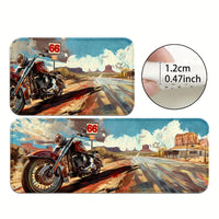 1/2pcs, Motorcycles And Route 66 Kitchen Rugs Non Slip Washable Thicken Kitchen Mat Kitchen Carpet Rugs For Kitchen Floor Kitchen Mats For Floor Kitchen Rugs Non Slip Kitchen Runner