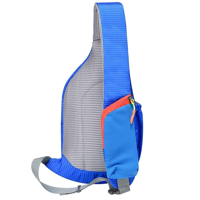 Rugged Waterproof Nylon Waist Pack - Stylish Sling Bag with Secure Zipper Compartment & Handy Side Pocket for Outdoor Adventures