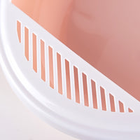Pet Semi-Enclosed Cat Litter Box Detachable Cat Toilet with Cat Litter Shovel - For Cat Owners - Easy Cleaning & Odor Control - Suitable for Indoor Cats - Great Gift for Cat Lovers