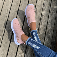 [Breathable Sneakers] Lightweight Breathable Women's Colorblock Mesh Platform Sneakers | Low Top Lace Up Shoes