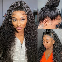 Doheroine Deep Wave 360 HD Lace Wig - 180% Density with Pre-Plucked Baby Hair for a Natural, Voluminous Look