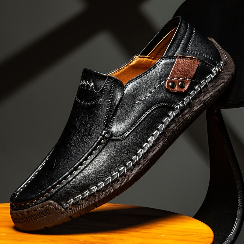 Men's Casual Shoes Fall One Step Lazy Large Business Casual Soft Sole Bean Shoes Dad Men's Shoes