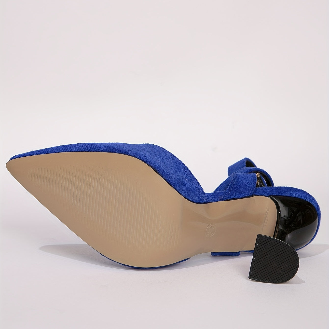 Women's Pointed Toe High Heels, Solid Color Crisscross Strap Slingback Sandals, Stylish Pyramid Heeled Sandals
