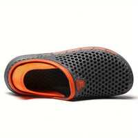 Men's Breathable Slip On Sandals, Comfy Non Slip Anti Odor EVA Summer Beach Walking Shoes, Men's Footwear