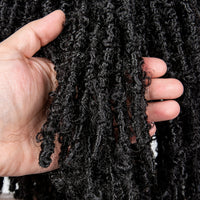 Heat Resistant Butterfly Locs Crochet Wig for Women - Soft and Stylish Synthetic Hair Braids