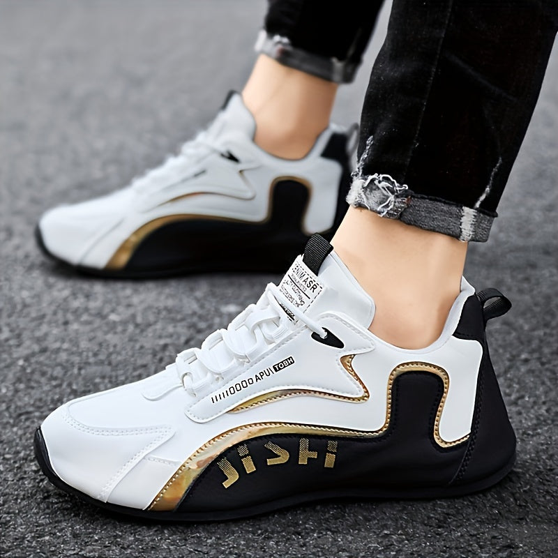 Comfy Men's Casual Shoes - Breathable Fabric Uppers, Non-slip Soles, Lace-up Closure, Perfect for Walking, Driving, All Seasons