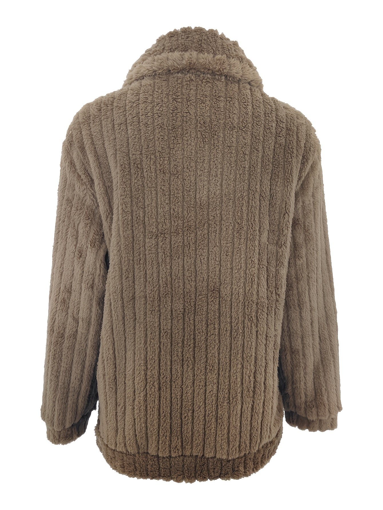 Women's Luxurious Fuzzy Coat - Toasty Elegance, Chic Open Front Design, Long Sleeve Comfort, Versatile for Casual & Formal Occasions - Cozy Fashion Outerwear