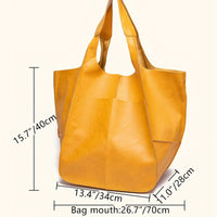 [Retro Beach Tote] 1pc Retro Large Beach Tote Bag - High Capacity Zipper Shoulder Sling Bag with Fixed Straps - Solid Color Multifunctional Synthetic Handbag for Women, Beach Accessory, Sturdy Construction