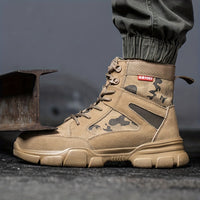 Men's Steel Toe Safety Shoes Puncture Proof Work Shoes Boots, Industrial And Construction Site, men's footwear