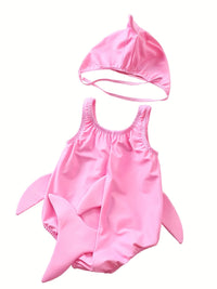 Toddler Boys Shark Swimsuit With Sponges Baby Bathing Suit With Sun Hat Baby Boy And Girl Swimsuit Kids Clothes Beach Vacation