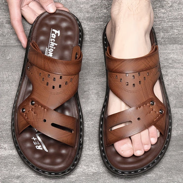Lightweight Quick-Drying Men's Non-Slip Sandals, Comfy Beach Shoes for Summer