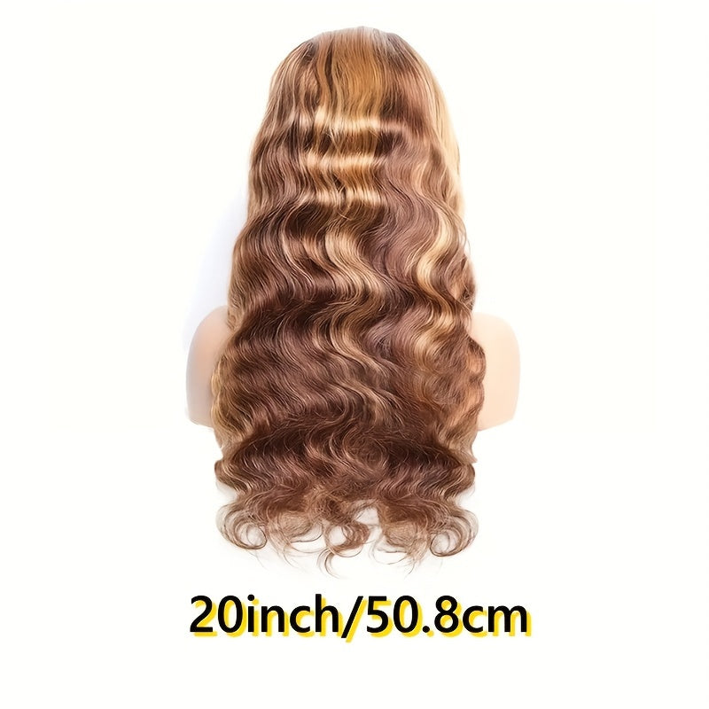 250% Density Ultra-Lush Honey Blonde Body Wave Wig - 13x6x1 T-Part Remy Human Hair with Pre-Plucked Natural Hairline & Baby Hair