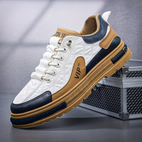 [Colour Block Skateboard Shoes] Men's Chic Street Style Colour Block Skateboard Shoes, Comfy Non Slip Casual Sneakers For Men's Outdoor Activities, Men's Footwear