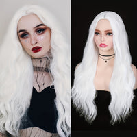 Long Wavy Wig Ombre Bluish Green Wigs Long Curly Ombre Color Hair Wigs Middle Part Synthetic Mermaid Green Wigs For Women Daily Party Cosplay