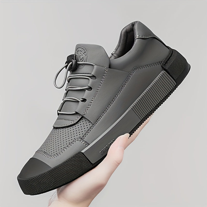 CLOHOO Brand Men'S Shoes with Rubber Soles, Stylish Sports Casual Shoes, Street-Style Skate Shoes, Popular New Breathable Soft-Soled Comfortable Men'S Shoes, Youth British Style Men'S Footwear.