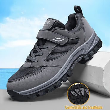 [Comfortable Casual Shoes] Breathable Men's Casual Shoes - Soft Sole, Elastic Shoelaces, Non Slip, Comfortable, Durable Walking Shoes