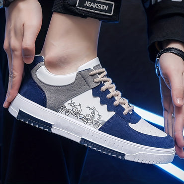 Men's Trendy Skate Shoes, Non-Slip Sneakers, Men's Footwear