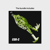 1pc ANFS Frog Leg Lure Fishing Reel - Soft Artificial Fish Bait with Multi-Color Options (Green, Brown, Black, Orange) for Bass & Panfish, Durable Plastic Design for Year-Round Fishing, Fishing Lure, Bass Fishing Lure, Realis