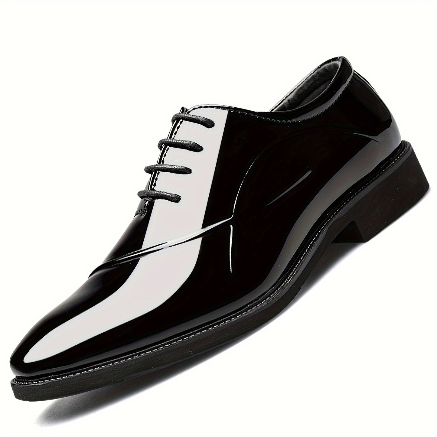 Men's Dress Shoes Classic Modern Formal Business Oxford Comfortable Tuxedo Casual Lace Up Derbys Shoes for Men Father's Day Gift