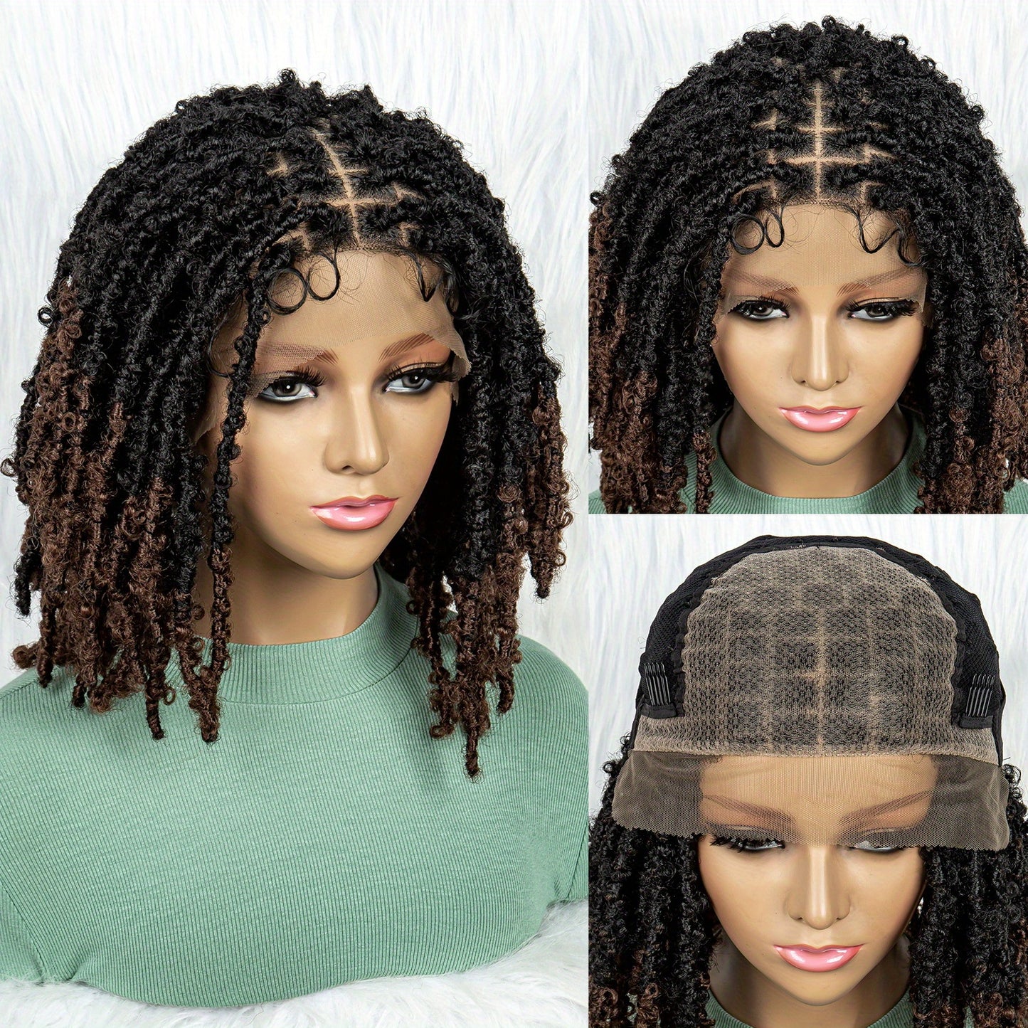 Heat Resistant Butterfly Locs Crochet Wig for Women - Soft and Stylish Synthetic Hair Braids