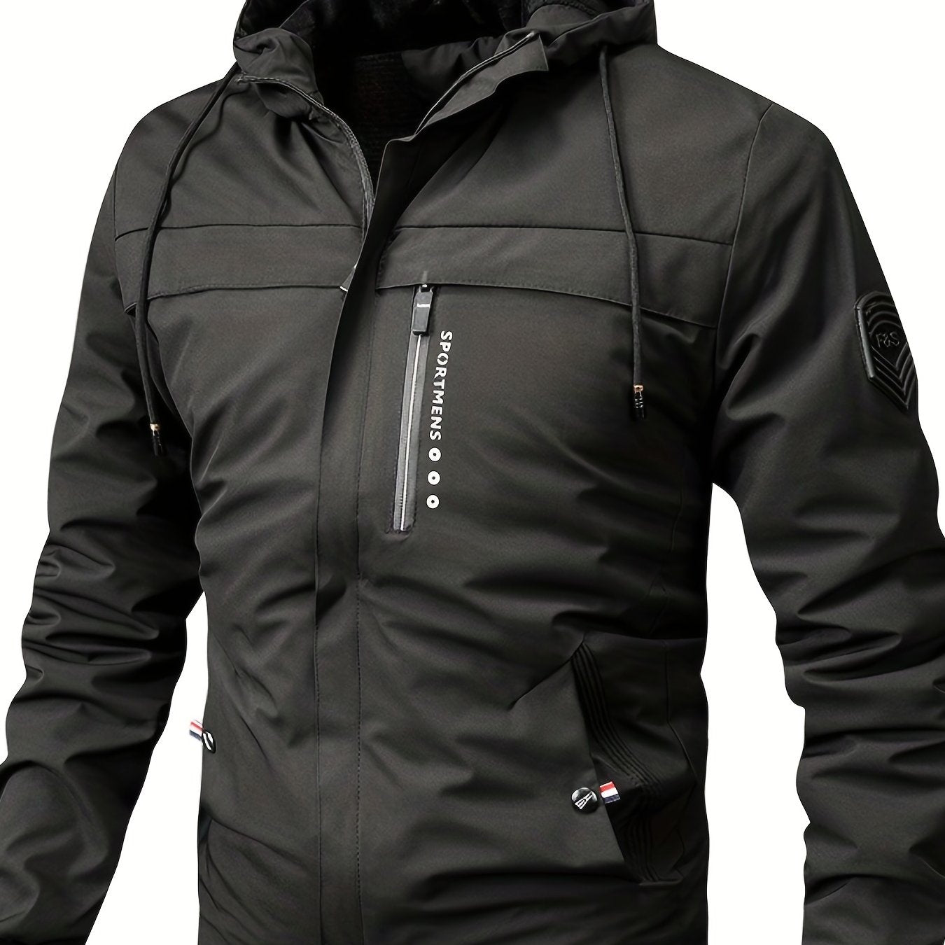Men's Warm Fleece Casual Winter Hooded Jacket Coat For Outdoor Activities