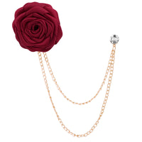 Men's Wedding Ceremony Groom Brooch - Handmade Rose Chain Brooch - For Grooms - Perfect for Wedding Occasions - Ideal Gift for Weddings & Anniversaries