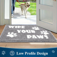 Indoor Doormat Entryway Door Mat, Non Slip Absorbent Mud Trapper Mats, Low-Profile Inside Floor Mats, Soft Washable Small Mats Door