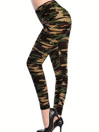 [Floral Leggings] High Waist Floral Printed Women's Leggings | Casual Sweatpants Pants